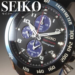 【新品＆箱付き】★日本未発売モデル★海外限定 セイコー SEIKO スポーチュラ クロノグラフ 男性用腕時計 メンズ プレゼント WW150104Y