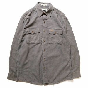 90's 00's オービス ORVIS 千鳥格子 コットン フランネルシャツ (M) 黒×灰 チェック ブラック 90年代 00年代 旧タグ オールド アウトドア