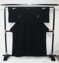 貸衣装処分品　1059　喪服　丸に三つ銀杏　【中古】（レターパック不可）_画像1