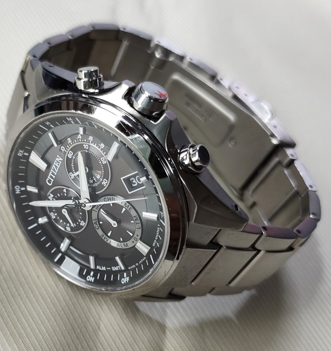 新品未使用】CITIZEN シチズン 腕時計 チタン シルバー 定価4 9万