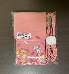 □新品・未使用□トムとジェリー□スマホショルダーバッグ□ゼリービーンズpink□非売品□アミューズメント景品□