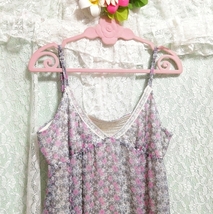 シフォンネグリジェ花柄キャミソールベビードール Chiffon negligee camisole babydoll dress_画像3