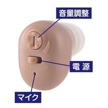SYU-1 ②　簡単操作の 集音器　 最新デザイン 耳穴式集音器　 わずか3g 高性能集音器 小型で目立たない 両耳対応 中度難聴者（肌色）7689円_画像5