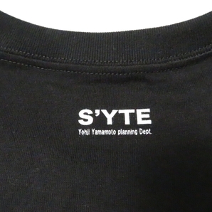 美品 SYTE YOHJIYAMAMOTOサイト ヨウジヤマモト 半袖Tシャツ ブラック系 4 綿100％ AY2178A12の画像5