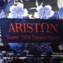 美品 ARISTON アスリトン オーダー スーツ ブルー 総裏 スリーピース ネーム入り ダブル メンズ AM4102A51_画像6
