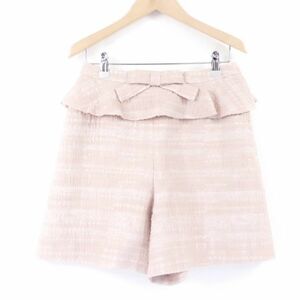  beautiful goods Rene Rene culotte skirt pink 34 short pants frill lady's AM4197A57