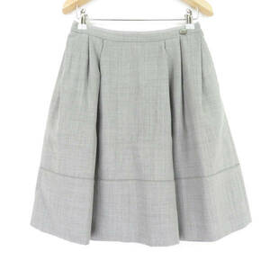 美品 FOXEY フォクシー Skirt Lily スカート グレー系 38 コットン100％ レディース AY2885A58