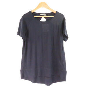  beautiful goods theory luxe theory 4101022 short sleeves tops navy 38 lady's AY3530A37