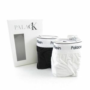 未使用 カルバンクライン CK1 PALACE WOVEN BOXERS 2PK M 下着 パンツ メンズ AY3745C