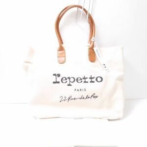 beautiful goods repetto Repetto TOILEto crack canvas tote bag lady's AY3899C