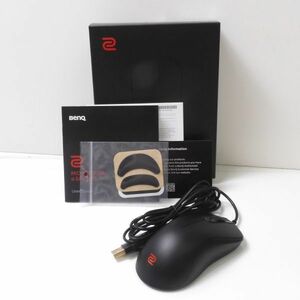 美品 BenQ ベンキュー ZOWIE ZA12-B 有線 ゲーミングマウス ブラック eスポーツ FPS 左右対称 HY320C