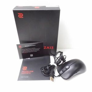 美品 BenQ ベンキュー ZOWIE ZA13 ゲーミングマウス For E-Sports ブラック 有線 HU437C