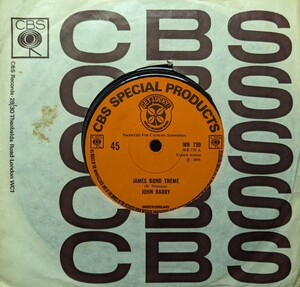 ☆JOHN BARRY/JAMES BOND THEME1966'UK CBS7INCH