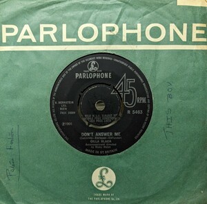 ◎特選◎CILLA BLACK/DON'T ANSWER ME1966'UK PARLOPHONE7INCH