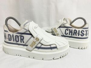 定価149000円 超美品 DIOR-ID ディオール アイディー テクニカルファブリックラバー レザー ベルクロ 厚底 スニーカー 36 1/2 23～23.5cm