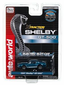 AUTO WORLD XTRACTION *Slot Car Depot limitation 1000 pcs *Shelby GT-500(Poly Blue )*HO slot car /AFX/TYCO
