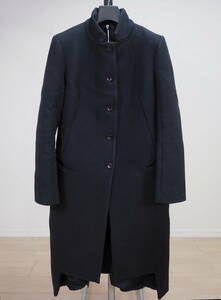 masnada trout nada stand-up collar coat 46 black Italy made Ann Demeulemeester 