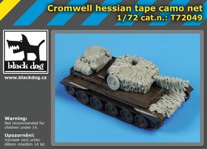 ブラックドッグ T72049 1/72 クロムウェル ヘシアンテープ カモフラージュネット （ レベル用）