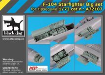 ブラックドッグ A72107 1/72 F-104 スターファイター ビッグセット （ハセガワ用）_画像1