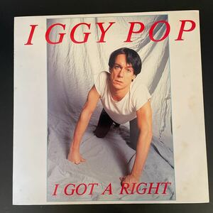 IGGY POP / I GOT A RIGHT イギーポップ　Iggy Pop I Got A Right Revenge Records (2) MIG 2レコード, LP1987 Rock Punk