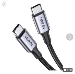 3m UGREEN USB Cケーブル ナイロン編み PD対応100W/5A C to C 