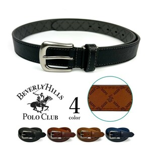 全4色　BEVERLY HILLS POLO CLUB ビバリーヒルズポロクラブ ステッチデザインレザーベルト