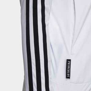 新品♪ adidas≪アディダス≫♪プライムブルー スリーストライプス 長袖ストレッチトラックジャケット♪サイズM♪カラー：ホワイト♪の画像3