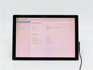 中古　SurfacePro　1724◆Corei5　7300U 　◆M.2 SSD128GB◆メモリ4GB◆　　バッテリー充電できない為ジャンク扱い 　詳細不明