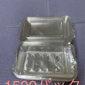 食品容器　フードパック　使い捨て　透明　1500個　輪ゴム、　業務用