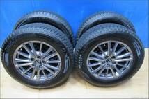 ★★5413★★ブリヂストン 225/65R17 スタッドレス DM-V3 2020年★マツダ 17×7J・ET 45・穴 5・PCD 114.3 CX-5 純正アルミホイール4本★★_画像1