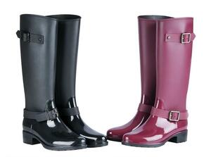  lady's fashion long height rain shoes waterproof . slide rain. day snow. day dressing up x116