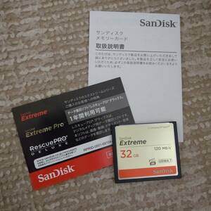 SanDisk サンディスク Extreme コンパクトフラッシュカード 32GB ( 日本国内向け J61 )