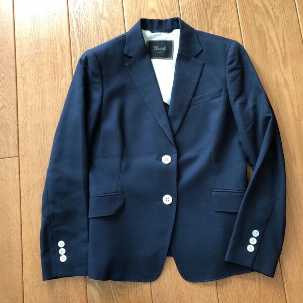 KEITH 紺 ブレザー サイズ40 綿100 日本製
