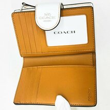 ≪未使用 タグ有 新品同様≫コーチ CK414 ミディアム コーナー ジップウォレット シグネチャー キャンバス フラプリント■mj082_画像5