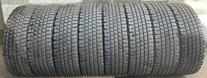 ■バリ山90% 245/70R19.5 136/134J 8本セット ブリヂストンW910 冬用スタッドレスタイヤ(1FK035-1)