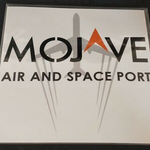 送料無料 未使用品 新品 長期保管品 California カリフォルニア MOJAVE モハビ AIR AND SPACE PORT 縦10.2cm×横10.2cmステッカー レア商品