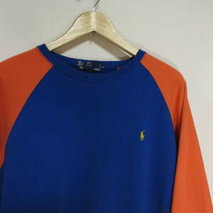 90s　POLO RALPH LAUREN　ラルフローレン 切替カラー　プルオーバースウェット　表記サイズM