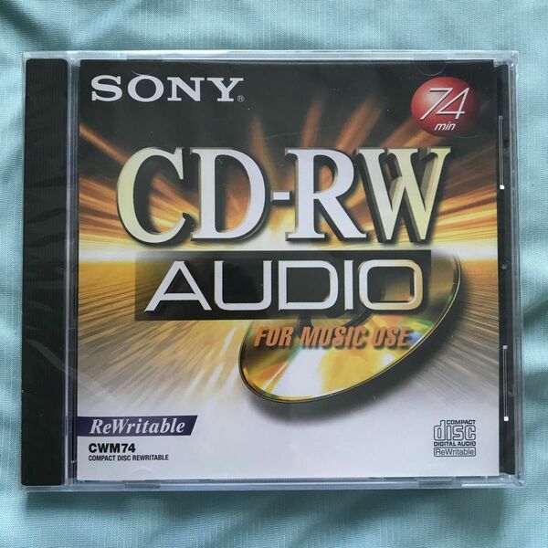 【未開封品】SONY ソニー 音楽用 CD-RW CWM74 AUDIO 書き換え可能ディスク MUSIC