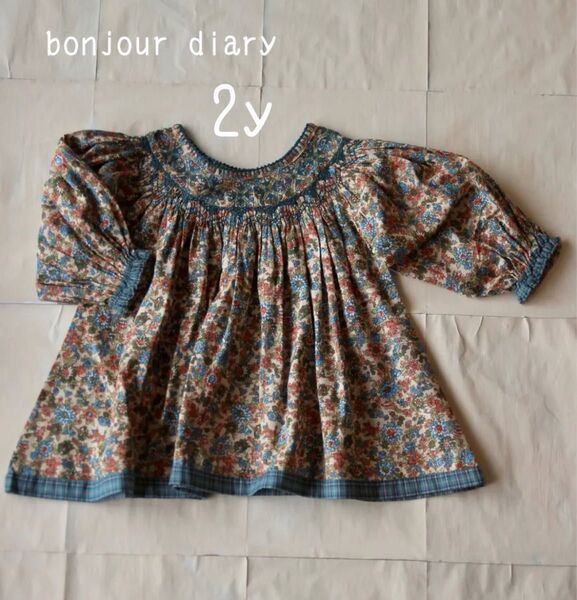 【新品未使用】bonjour diary 2021AWのBONJOUR DIARYのトップス ブラウス 2y