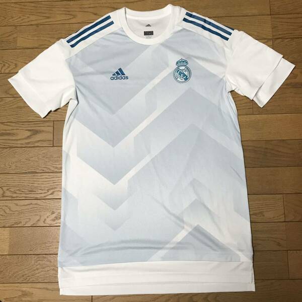 adidas REAL MADRID HOME PRE MATCH SHIRTS size-L(着丈71身幅53) 中古(美品-数回使用) 送料無料 NCNR