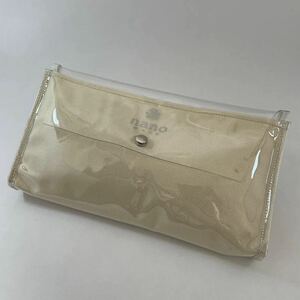  new goods unused nano BASE( nano base )PVC clutch bag clear bag white 