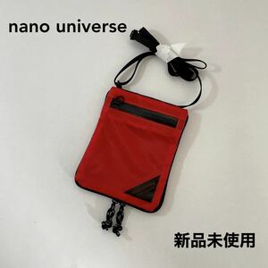 新品未使用　nano universe（ナノユニバース）ショルダーメッシュポーチ