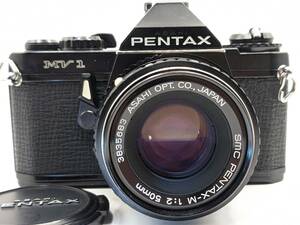 ★極上品・動作保証★ ペンタックス PENTAX MV1 + SMC PENTAX-M 50mm F2 レンズセット【Operation confirmed】 #1209