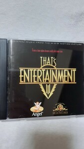 サントラ盤「ザッツ・エンタテインメントPART3」21曲69分37秒収録。MGMミュージカル映画の名場面を集めた作品の第３部作品です。1994年作品