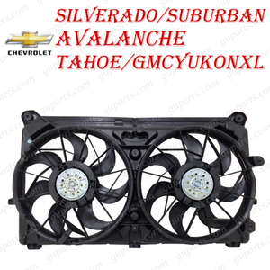 GMC Suburban Yukon XL Chevrolet Silverado Avalanche Tahoe 2007~ cooling fan radiator engine electric motor 