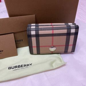 未使用品　BURBERRRY バーバリー　財布　三つ折り　ウォレット　レディース　メンズ