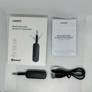 UGREEN Bluetooth 5.0 トランスミッター＆ レシーバー 3.5mm 送信機&受信機 一台二役 Bluetooth 5.0 K122 2台に同時接続できる 小型軽量