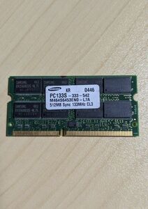 SAMSUNG PC-133S　512MB メモリ　１枚