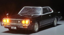 Ж アオシマ DISM 1/43 日産 スカイライン GT-ES KHGC210 C210 前期 1978 ブラック ジャパン ニッサン NISSAN SKYLINE GT-E・S 黒 Ж C211_画像6