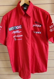 [ not for sale ]Ж JAGUAR RACING TEAM Jaguar team supplied goods short sleeves shirt HSBC DHL MCIWORLDCOM MICHELIN BECK'S LEAR HP CASTROL Daimler Ж